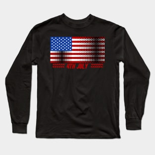 America Shirt 4th of July Patriotic T-shirt holiday Long Sleeve T-Shirt